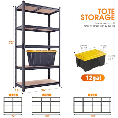 2400LBS Garage Shelving