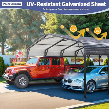 20x40 FT Heavy Duty Metal Carport Canopy