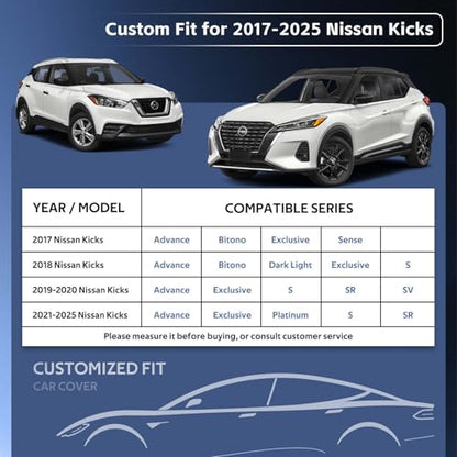 10 Layers SUV Car Cover Custom Fit for Nissan Kicks