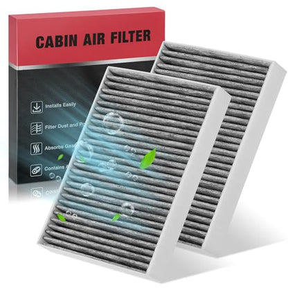 2PC CAF99244 Cabin Air Filter with Activated Carbon Compatible with BMW X5