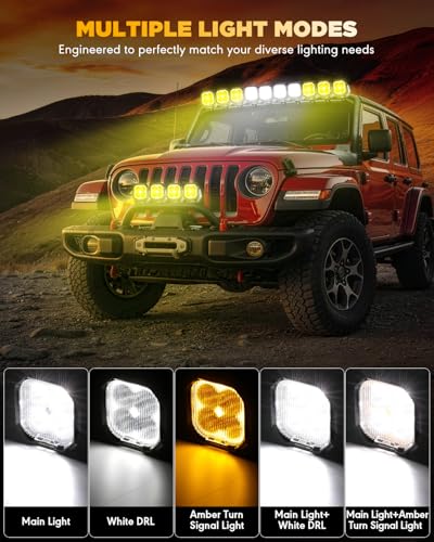 Color Play Series 3 Inch LED Pods Off Road Driving Lights (2 Count)