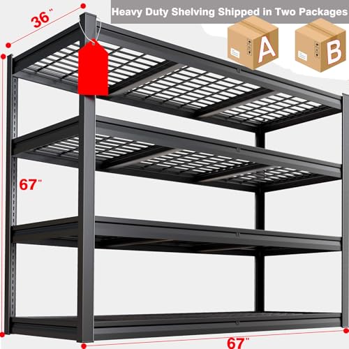 68" W Garage Shelving Unit