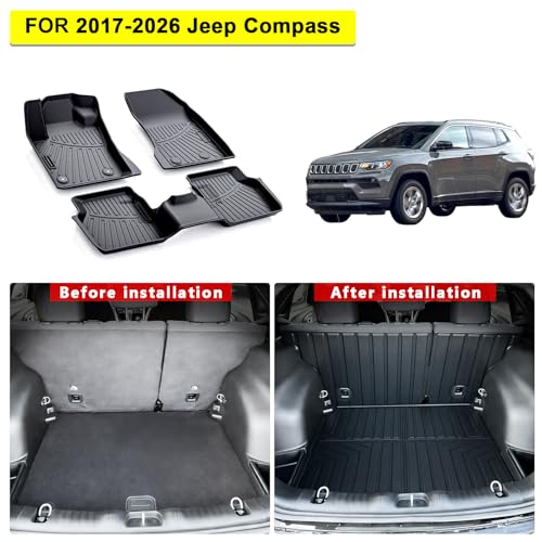 TPE Floor Mats & Cargo Liner for Jeep Compass 2017