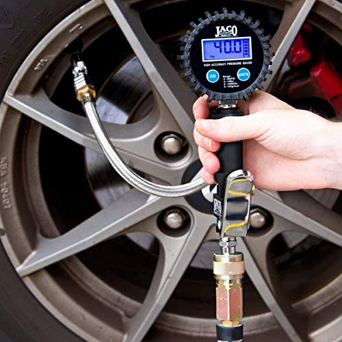 JACO FlowPro Digital Tire Inflator with Pressure Gauge