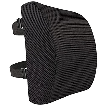Rectangular Memory Foam Back Support Cushion for Office Chairs