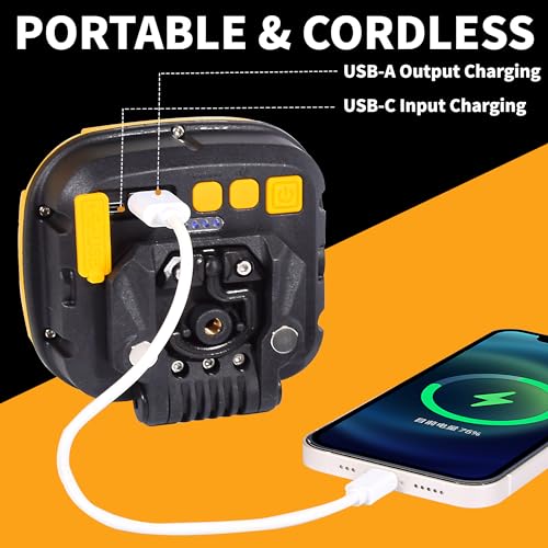 50W Magnetic Work Light Rechargeable 5000Lumens