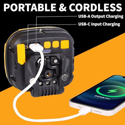 50W Magnetic Work Light Rechargeable 5000Lumens