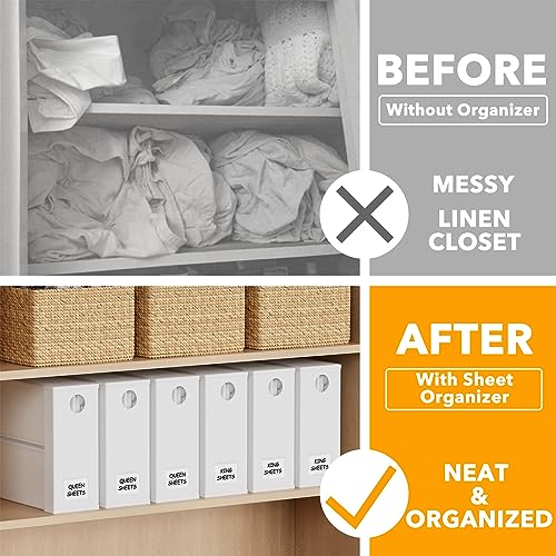6 Pack Bed Sheet Organizers and Storage