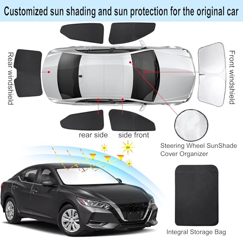 Window Shades for Nissan Sentra 2020 (6 Count)