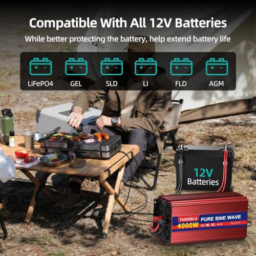 4000W Pure Sine Wave Power Inverter
