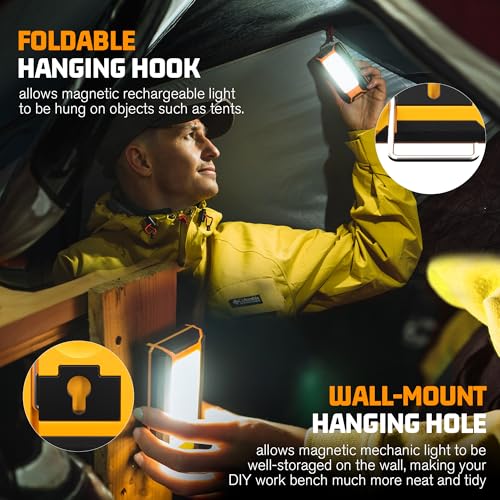 2 Pack Rechargeable LED Work Light (2 Count)