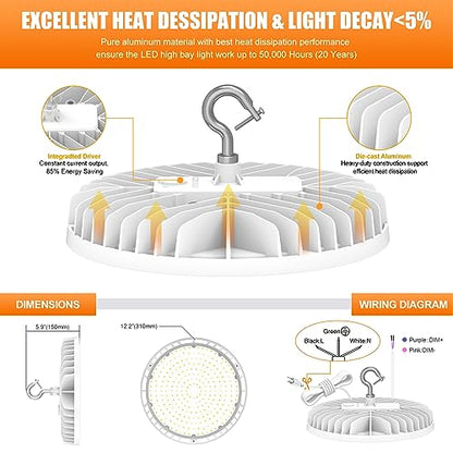 LED High Bay Light 240W 200W 150W Adjustable