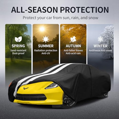 Multi Layer Car Cover Custom Fit for Chevrolet Corvette C4