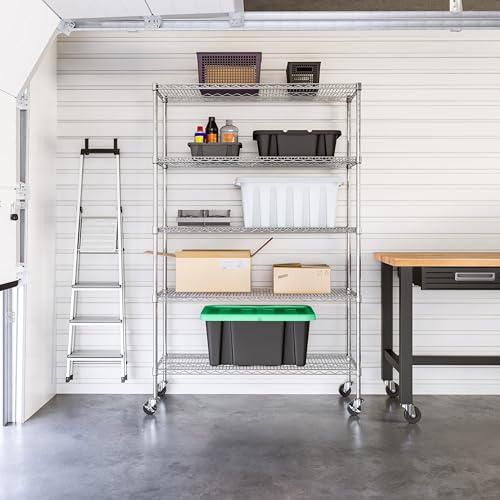 UltraDurable Heavy Duty NSF Solid Steel Wire Rack Storage Unit Organizer for Garage