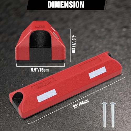 22 Inch Rubber Parking Curbs