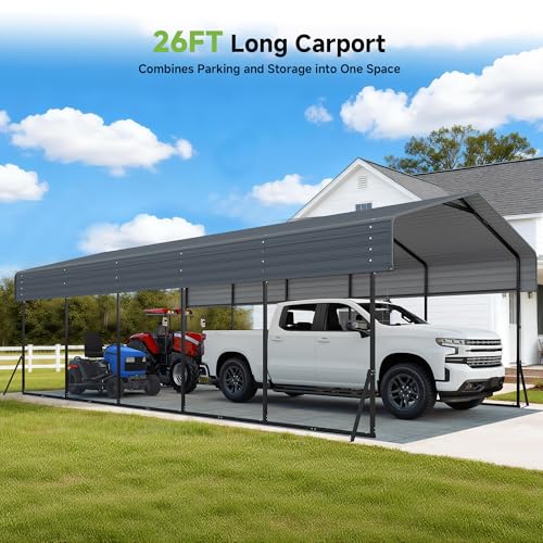 13x26 FT Heavy Duty Metal Carport