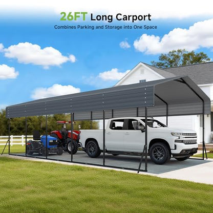 13x26 FT Heavy Duty Metal Carport