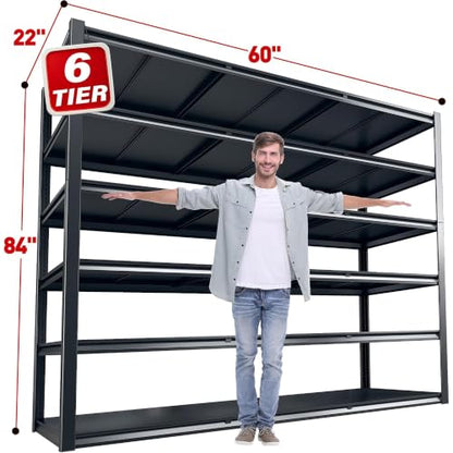 Heavy Duty Storage Shelves 3500LBS for Garage Workshop Warehouse