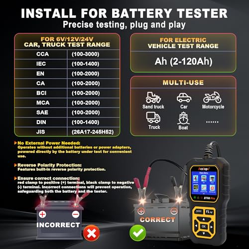 BT60 PRO Car Battery Tester 6V