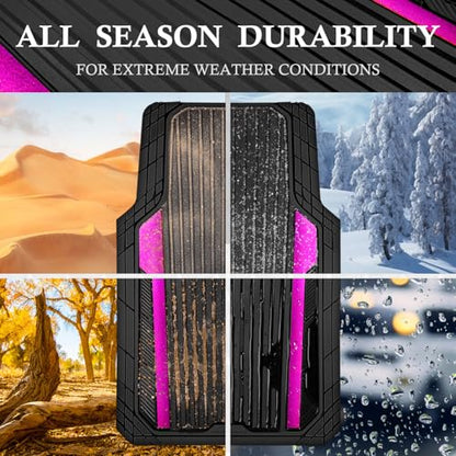 Heavy Duty Rubber Car Mats Metallic