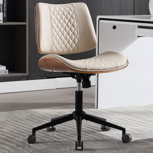 Home Office Chair No Arms with Wheels