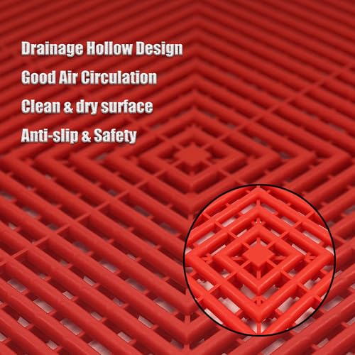 Interlocking Garage Floor Tiles (24 Unit Count Type)