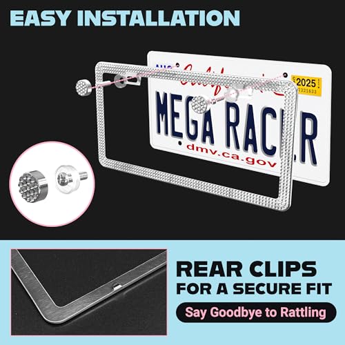 Dazzling Bling License Plate Frames for Women