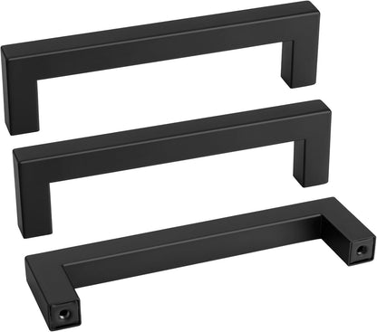 goldenwarm 1Pack 4.5INCH Drawer Pulls Black Modern Cabinet Hardware - LSJ12BK115 Cabinet Handles 4-1/2 inch Hole Centers Bedroom Drawer Pull Kitchen Cabinets T Bar Handle