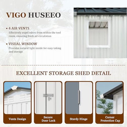 6x3.6FT Storage Shed