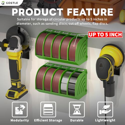 5 Inch Professional Sanding Discs Storage Bins