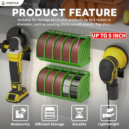 5 Inch Professional Sanding Discs Storage Bins
