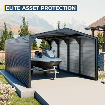 Military Grade Metal Carport 12x20 FT