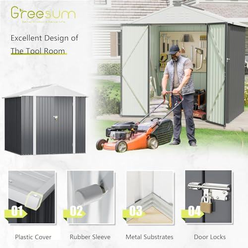 6x4FT Outdoor Storage Shed