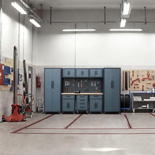 Gray Garage Storage Cabinet System 9