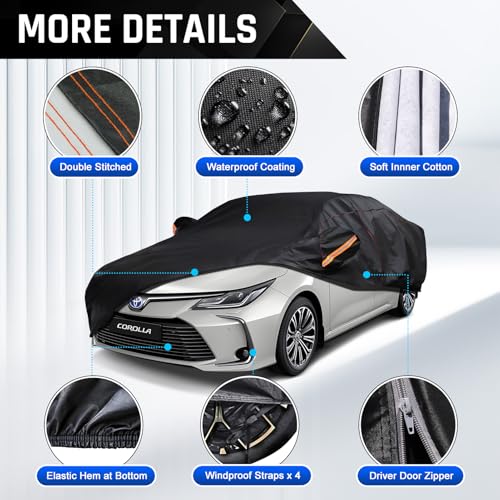 Car Cover Custom Fit for Toyota Corolla 2013