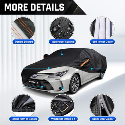 Car Cover Custom Fit for Toyota Corolla 2013