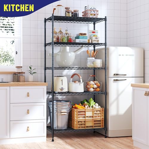 5 Tier Wire Shelving (4 Count)