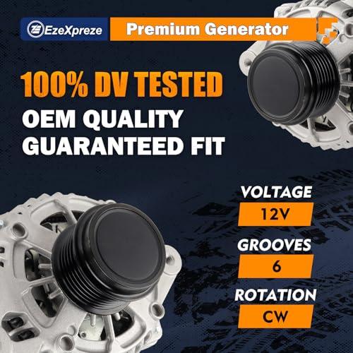 Ezexpreze 11776N Alternator Compatible with Toyota Corolla 2014 2015 2016 2017 2018 2019 L4 1.8L