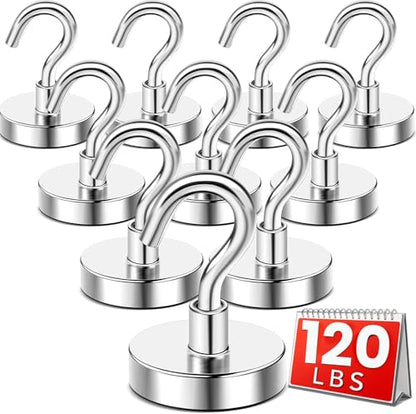 Magnetic Hooks 12pcs 120lbs Cruise Essentials 2026 Magnet Hook (12 Count)