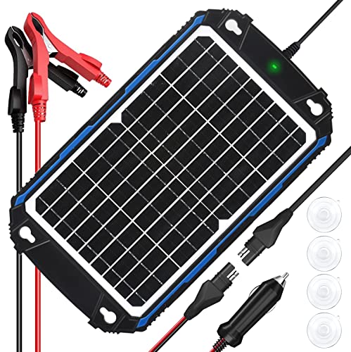 Waterproof 12W 12V Solar Battery Charger & Maintainer Pro