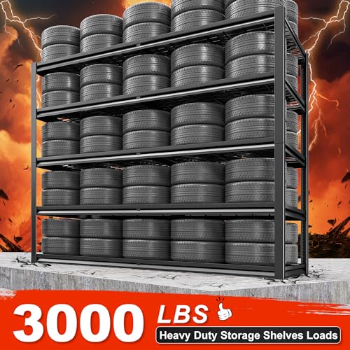 5 Tier 26" D Storage Shelves for Garage Basement Warehouse