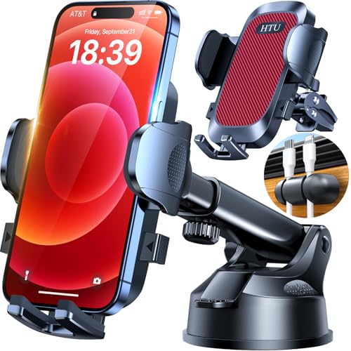 Car Phone Holder【2026 Upgraded 100+LBS Suction & Safety Cert】 Cell Phone Car Mount for Truck Heavy Duty Phone Holder for Dashboard
