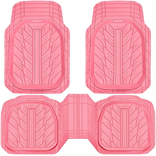 DeepDish Pink Floor Mats for Cars Full Set (4 Count)