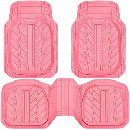 DeepDish Pink Floor Mats for Cars Full Set (4 Count)
