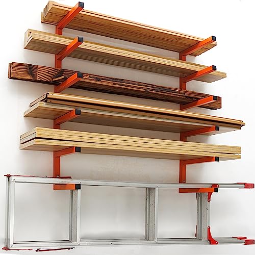 Lumber Storage Rack Wall Mounted (4 Count)
