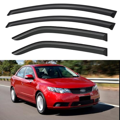 Window Visors Rain Guards for 2009 2010 2011 2012 2013 Kia Forte