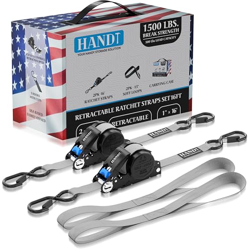 USA Based Retractable Ratchet Straps (2 Count)