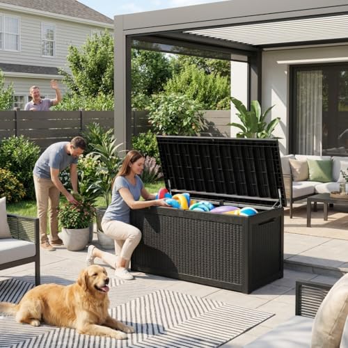 320 Gallon Resin Deck Box