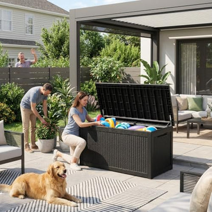 320 Gallon Resin Deck Box