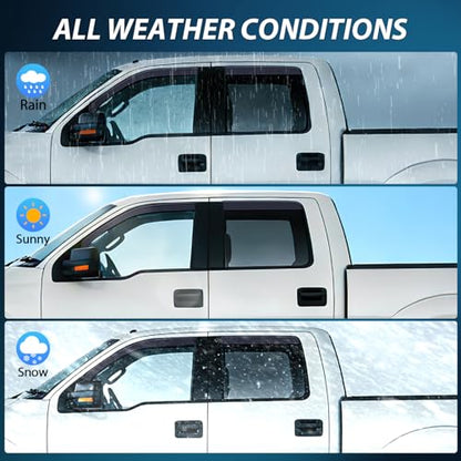 in Channel Rain Guards for Ford F150 Crew Cab 2009 (4 Count)